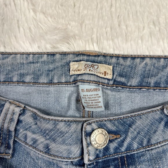 So Wear It Declare It Light Blue Flare Jeans - Picture 4 of 5